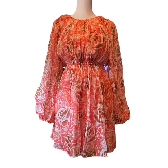 Tanya Taylor Dresses & Skirts - NWT Tanya Taylor’s Balloon Sleeve York Minidress. Color Guavm Multi. Size 0